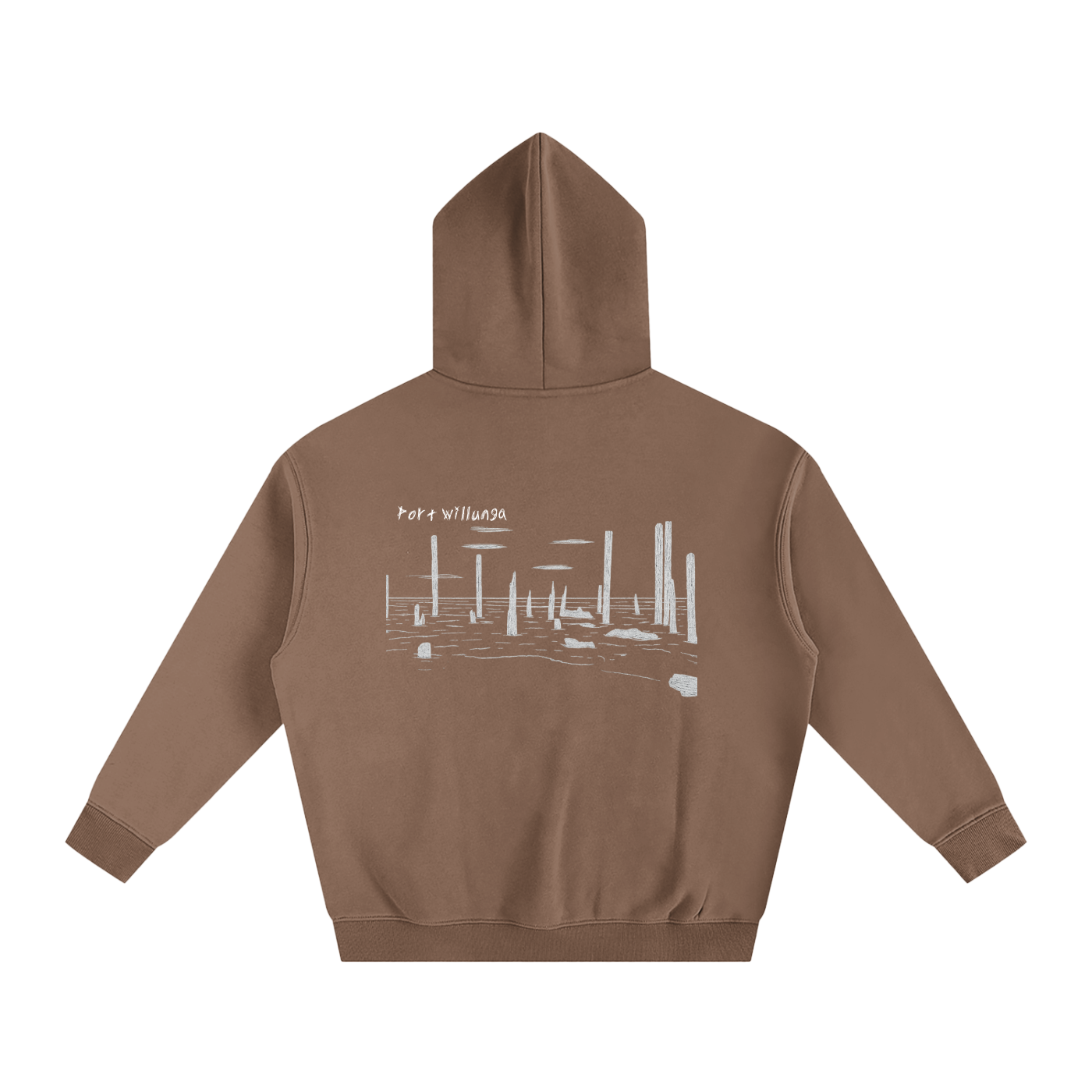 Port Willunga Oversized Fleeced Hoodie