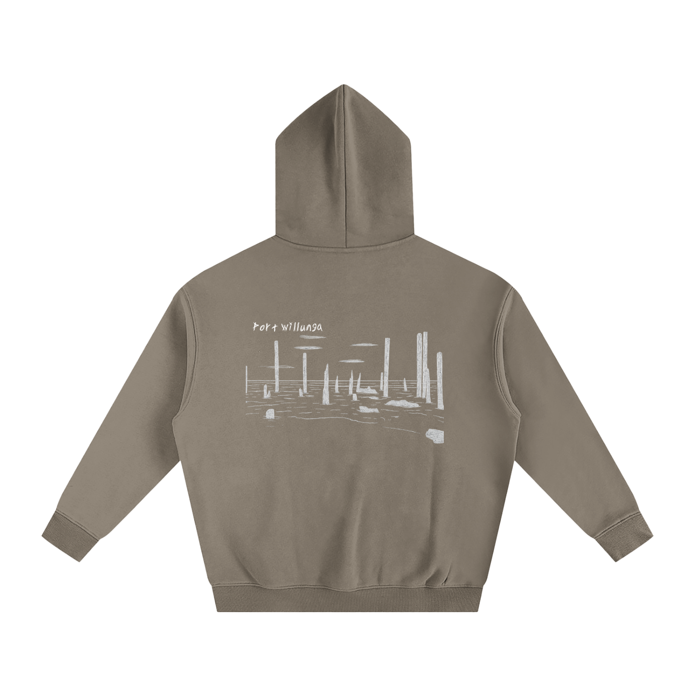 Port Willunga Oversized Fleeced Hoodie