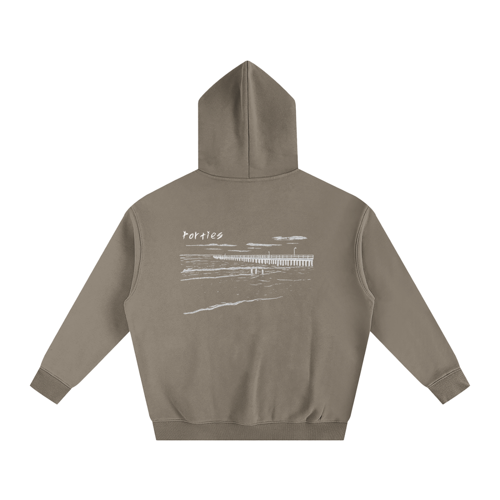 Port Noarlunga Oversized Fleeced Hoodie
