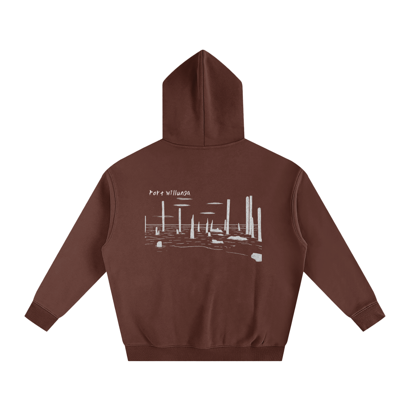 Port Willunga Oversized Fleeced Hoodie