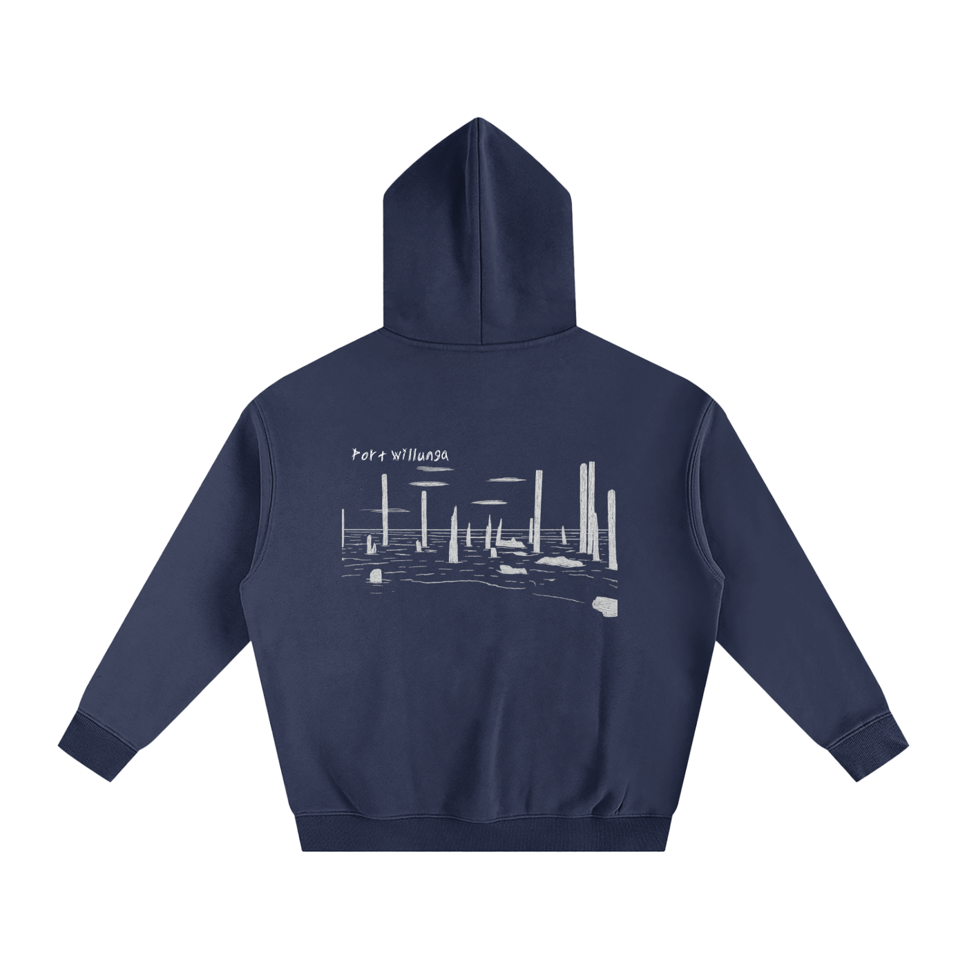 Port Willunga Oversized Fleeced Hoodie