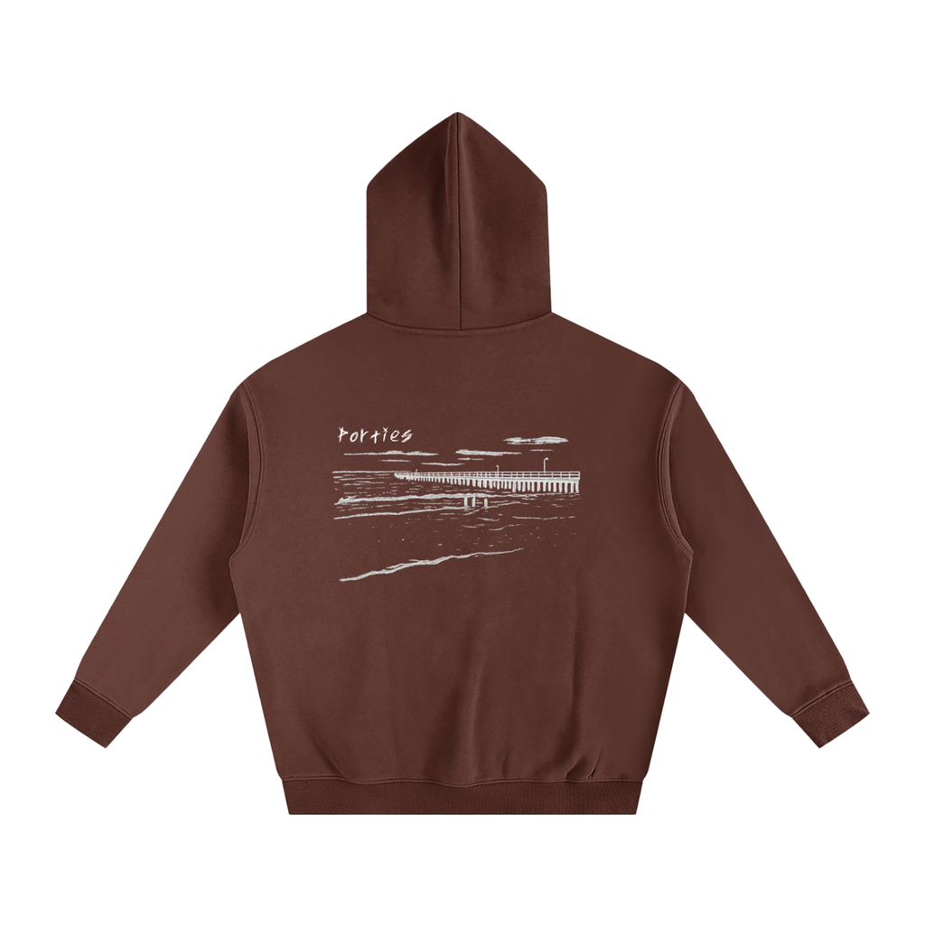 Port Noarlunga Oversized Fleeced Hoodie