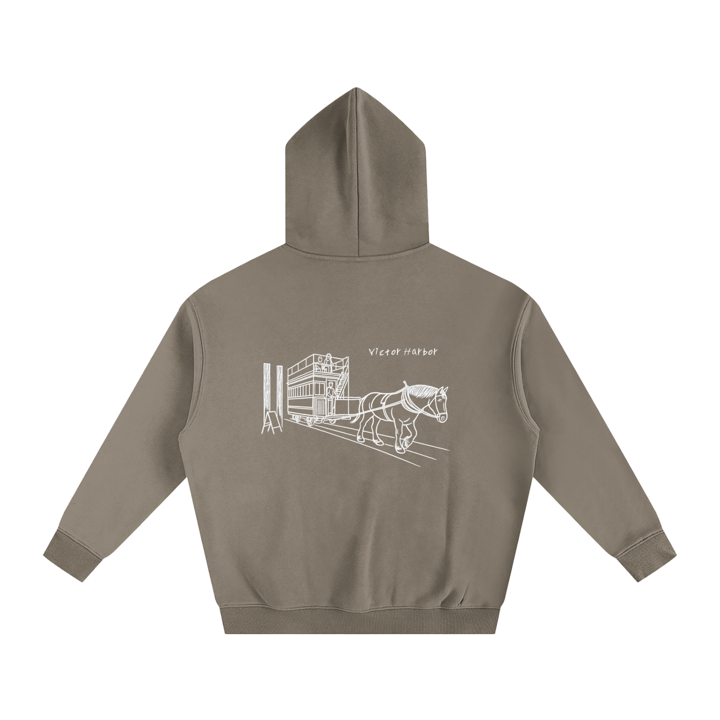 Victor Harbor Oversized Fleeced Hoodie