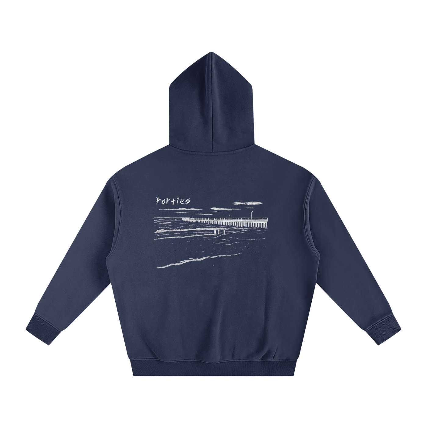 Port Noarlunga Oversized Fleeced Hoodie