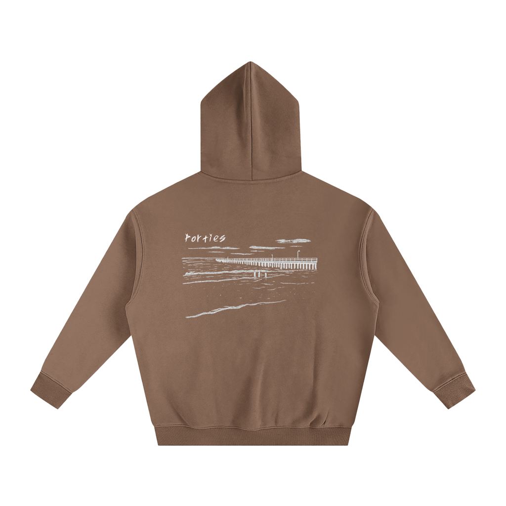 Port Noarlunga Oversized Fleeced Hoodie
