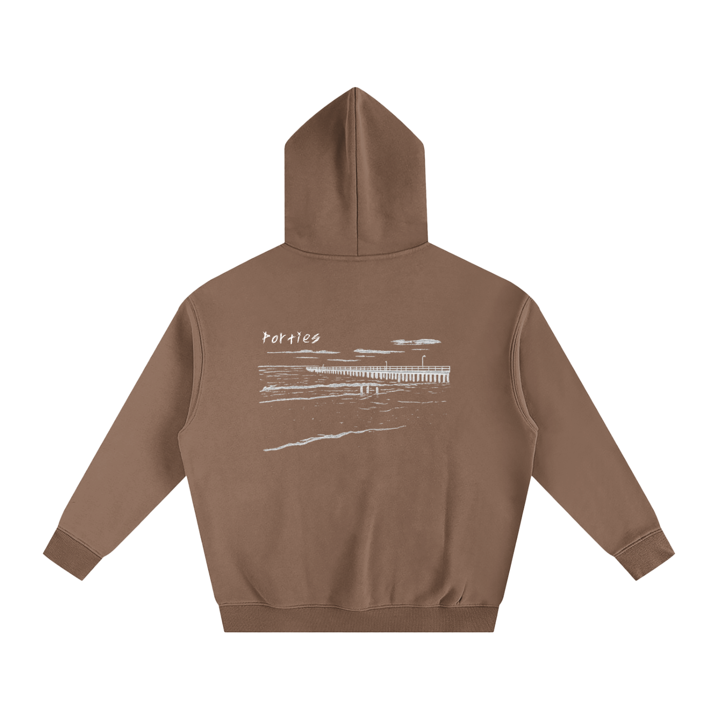 Port Noarlunga Oversized Fleeced Hoodie