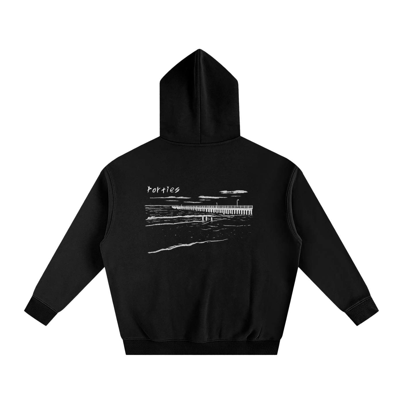 Port Noarlunga Oversized Fleeced Hoodie