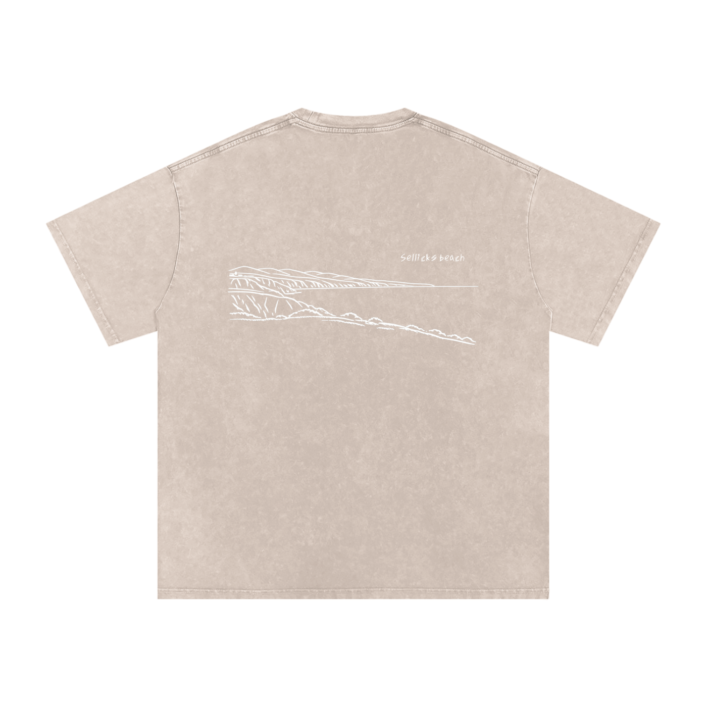 Sellicks Beach Oversized Cotton Tee