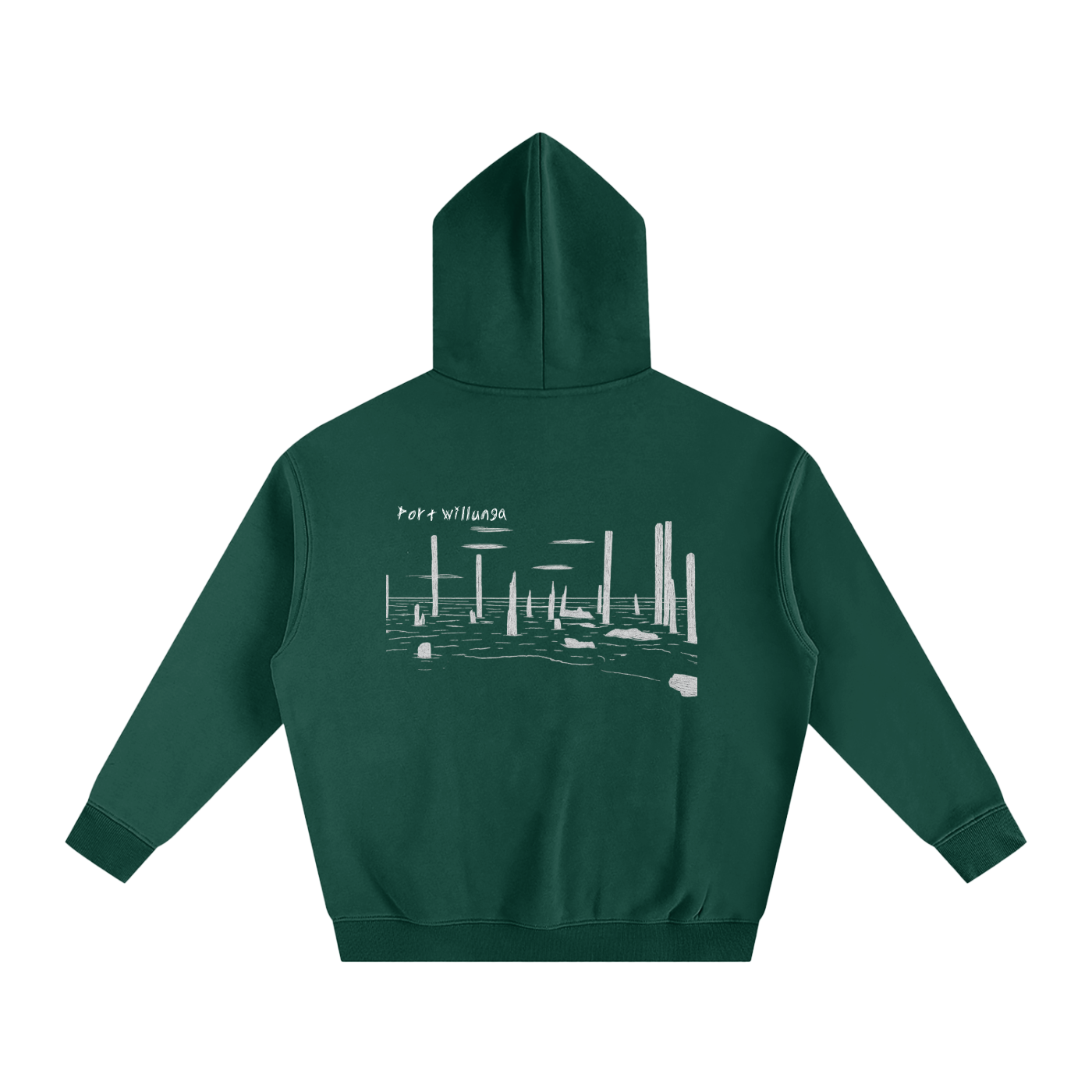 Port Willunga Oversized Fleeced Hoodie