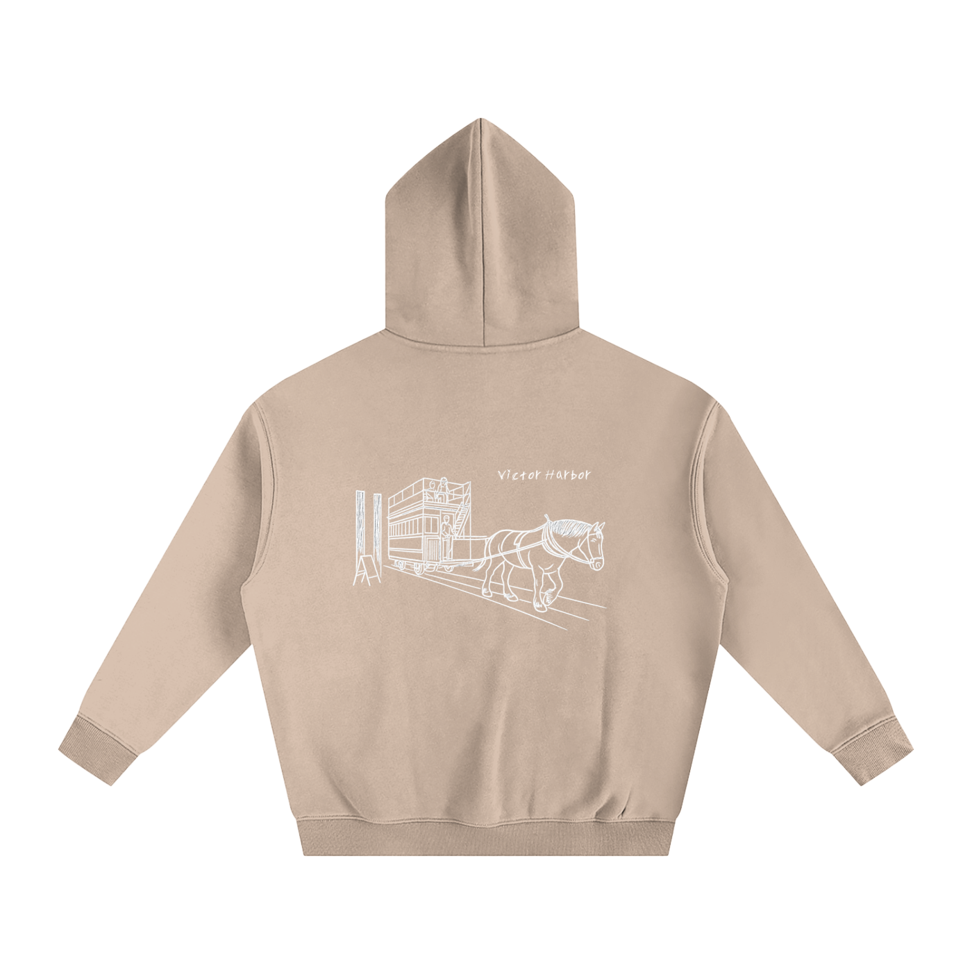 Victor Harbor Oversized Fleeced Hoodie