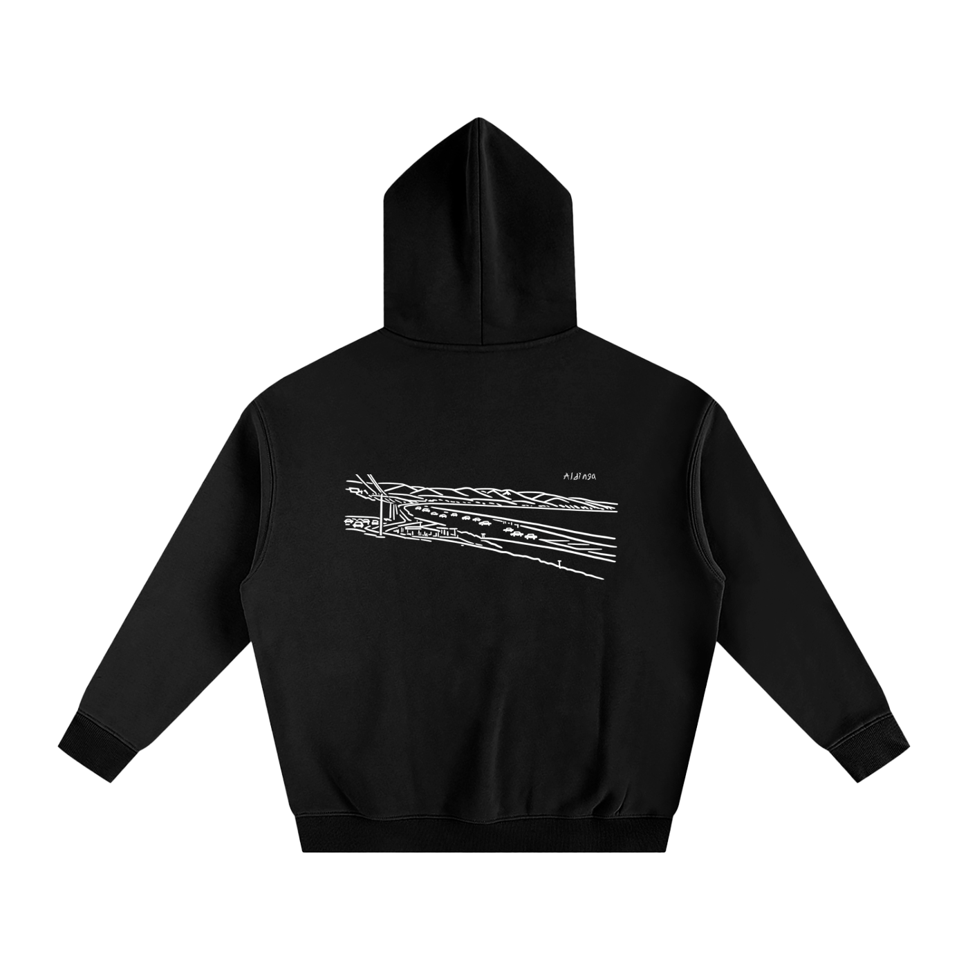 Aldinga Oversized Fleeced Hoodie