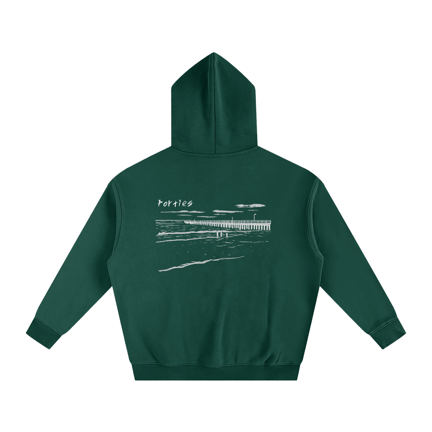 Port Noarlunga Oversized Fleeced Hoodie